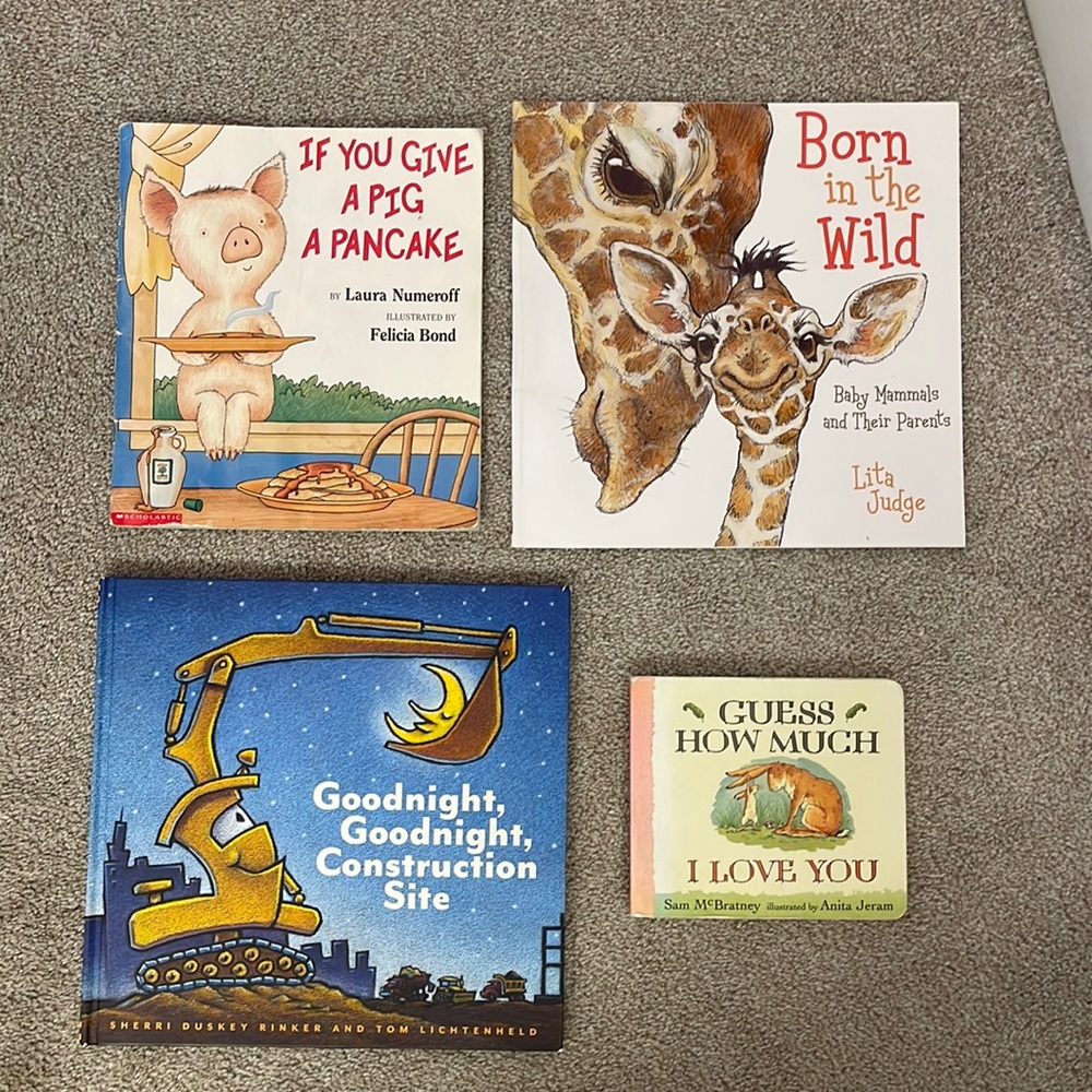 Set of 4 kids books.